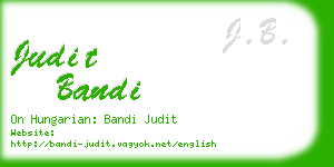 judit bandi business card
